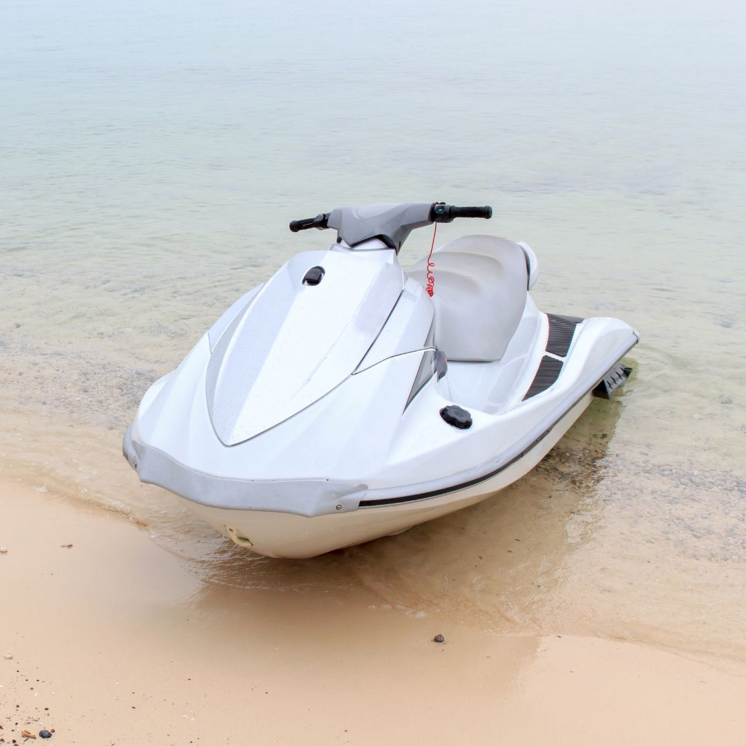 parked jet ski